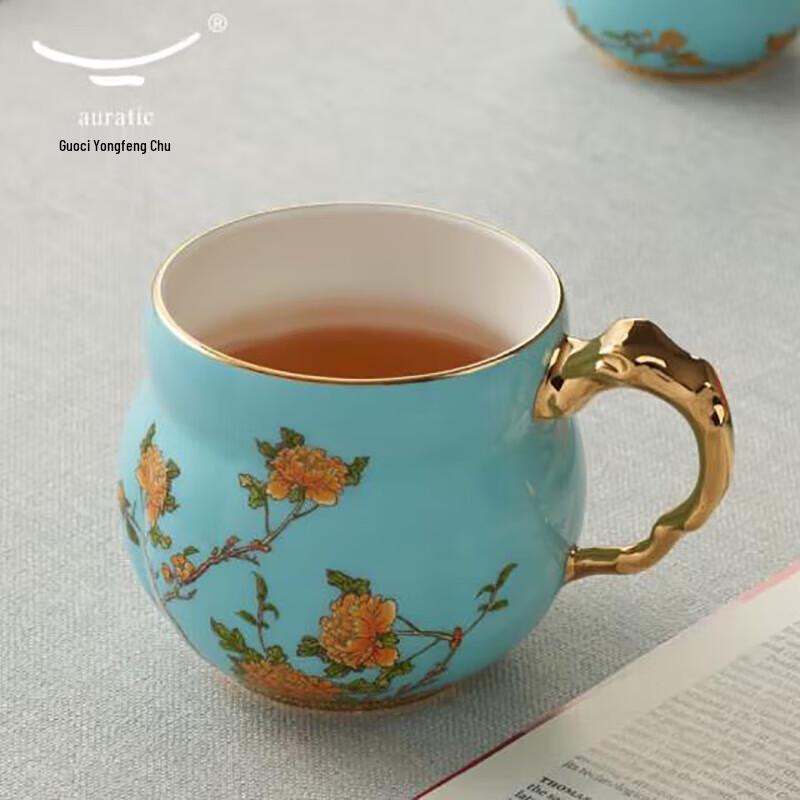 Набор из двух кружек Yong Feng Yuan Madame Porcelain Синий Западного Озера