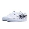 Nike Court Vision 1 Graffiti Star Slip Resistant Lightweight Low top Skateboard Shoes Men's Black White DH2987-101(team848-)