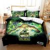 3D мультфильм Ben10 пододеяльник с наволочкой комплект постельного белья односпальная двуспальная кровать двуспальная кровать размера «king-size» комплект для домашнего текстиля