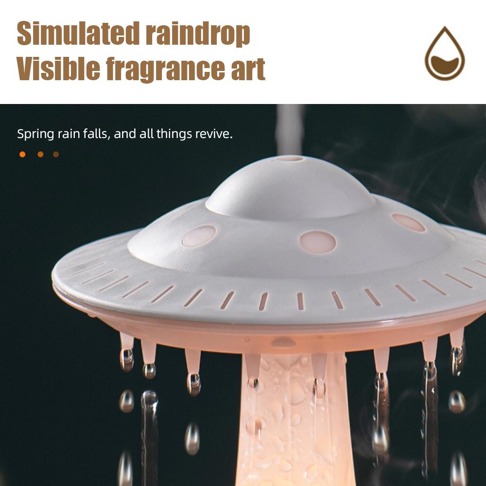 Увлажнитель дождевого облака, капельница для воды, 350 мл, таймер большой емкости, прохладный туман, диффузор эфирного масла с 7