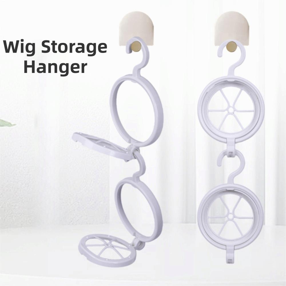 3pcs Space-Saving Collapsible Wig Stand Hairdressing Wig Styling Hanger Wig Storage Tools for Salon