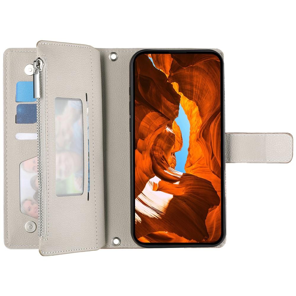 Wallet Case for Poco X8 Pro - Leather/PU, Blue, With Lanyard