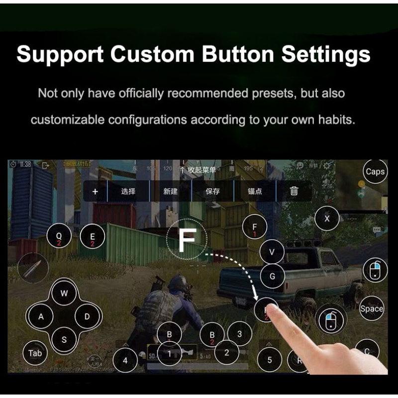 PUBG Mobile Gamepad Controller Игровая клавиатура Конвертер мыши для телефона Android на ПК Bluetooth
