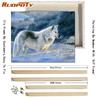 RUOPOTY With DIY Frame Animals DIY Digital Oil Paintng By Numbers Colorful Oil Painting Modern Wall Art Canvas For Home Decor