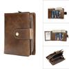 Мужской кошелек из натуральной кожи RFIDF, антимагнитный, из коровьей кожи, многофункциональный зажим для денег, клатч