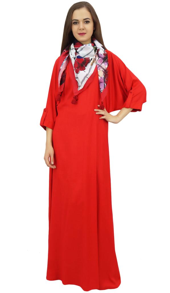 Bimba Women's Boho Black Maxi Dress With Tassel Scarf Designer Summer