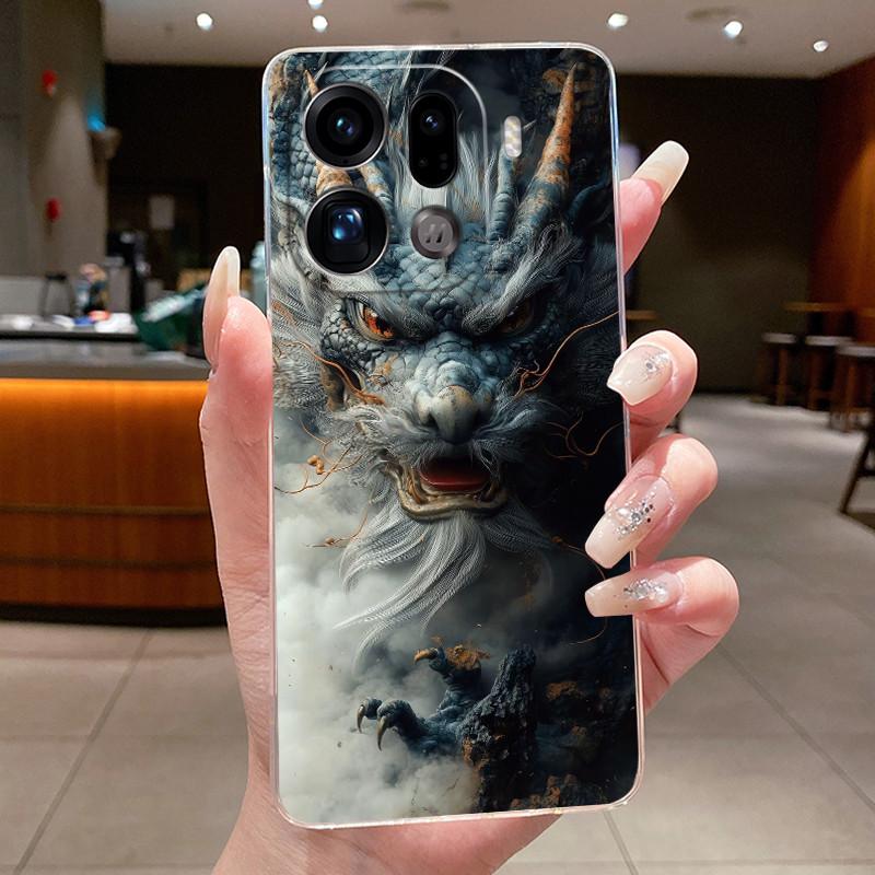 Чехол для OPPO Find X9 Pro FindX9 Роскошный Дракон Милый Крутой Мальчики Девочки Мягкий силикон Чехол для телефона Задняя крышка Прозрачная ТПУ Оболочка