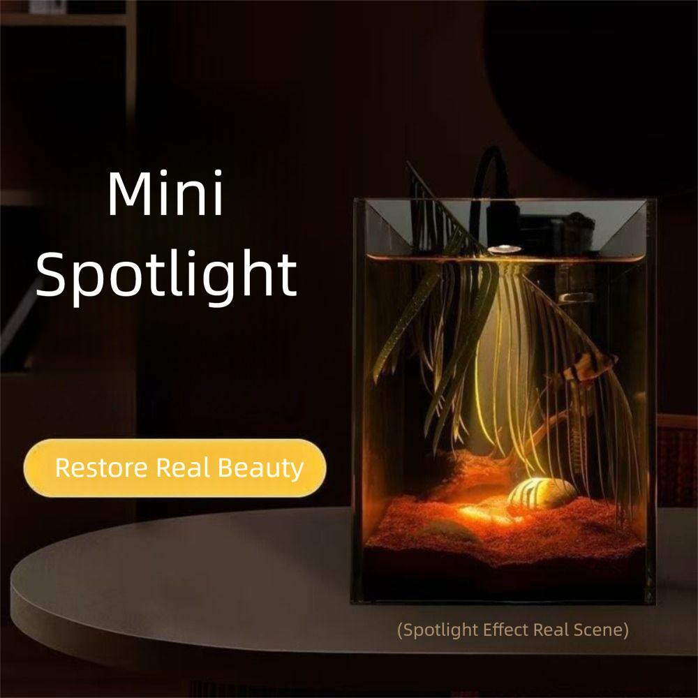 Adjustable Zoom Fish Tank Clip Lamp 3W Adjustable Focus Spotlight  Home Decorations