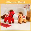 Plush Horse Zodiac Doll With Pp Cotton Filling For Festival Collection Gifts