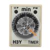 H3Y 2 Delay Timer 8 Pin Timer Relay 0 60 Minutes Dial Type 5A for Multiple Purpose Less Than Br More Than (220VAC )