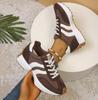2026 Spring Women's Casual Leather Sneakers with Thick Soles and Slim Waist, Size 43.