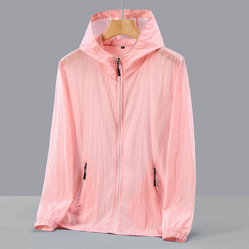 Fashion Sunscreen Clothes Summer for Men Casual Upf 50 Thin Hooded Couple's Plus Size Summer Jackets