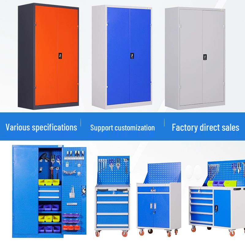 Heavy-Duty Metal Tool Storage Cabinet for Workshop and Garage.