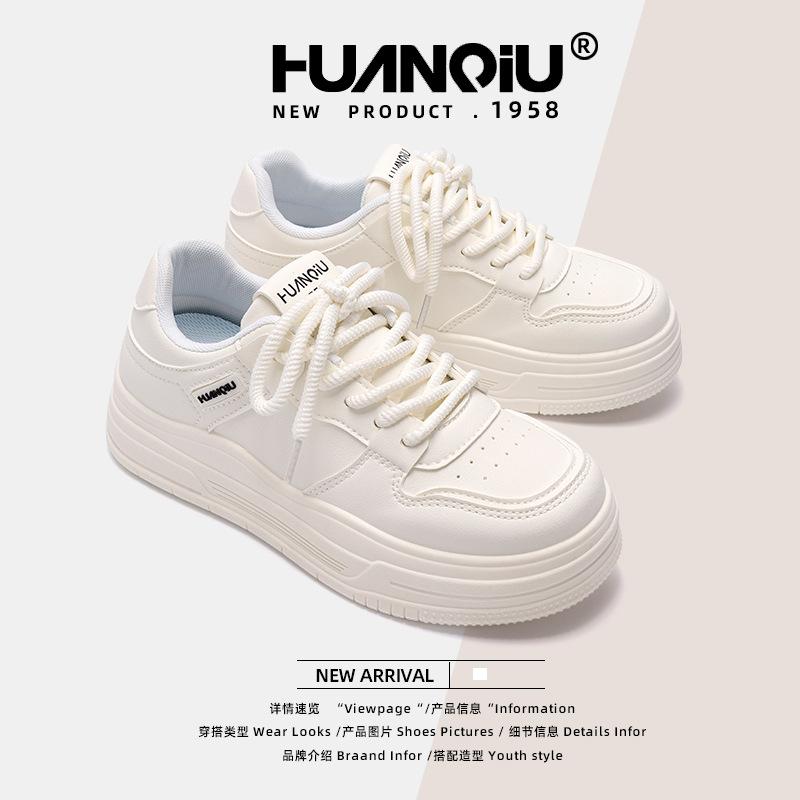 Global Popular Little White Shoes Women's ZHQ3580 Spring Season New Heightening Women's Shoes Wear-resistant Fashion Sports Shoes