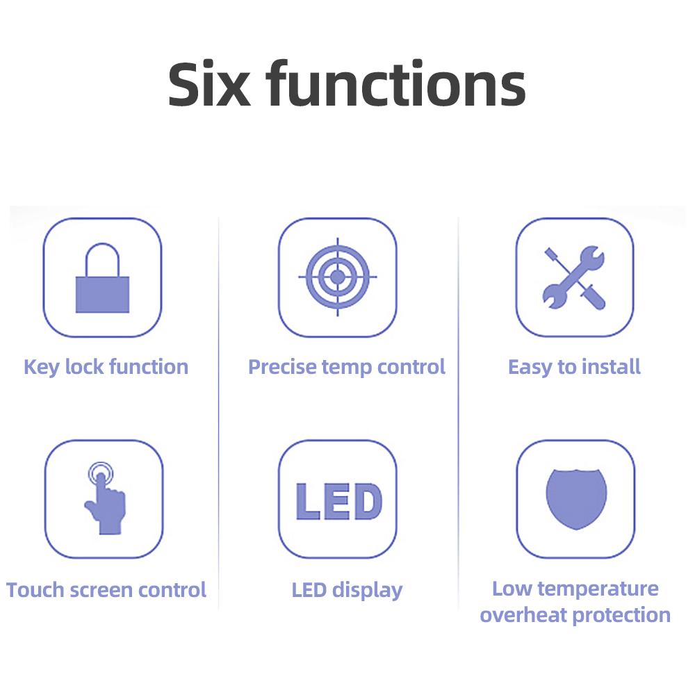 WiFi Термостат для водяного/электрического подогрева пола Контроллер температуры газового котла Tuya Smart Управление Alexa Google Home Программируемый