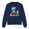 Sesame Street Unisex Adult Me Love Christmas Cookies! Cookie Monster Sweatshirt