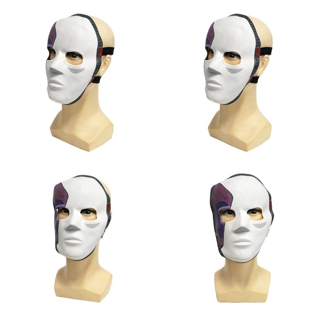 Латексная маска Салли Фейс для костюмированной вечеринки с дизайном половины лица для театральных представлений