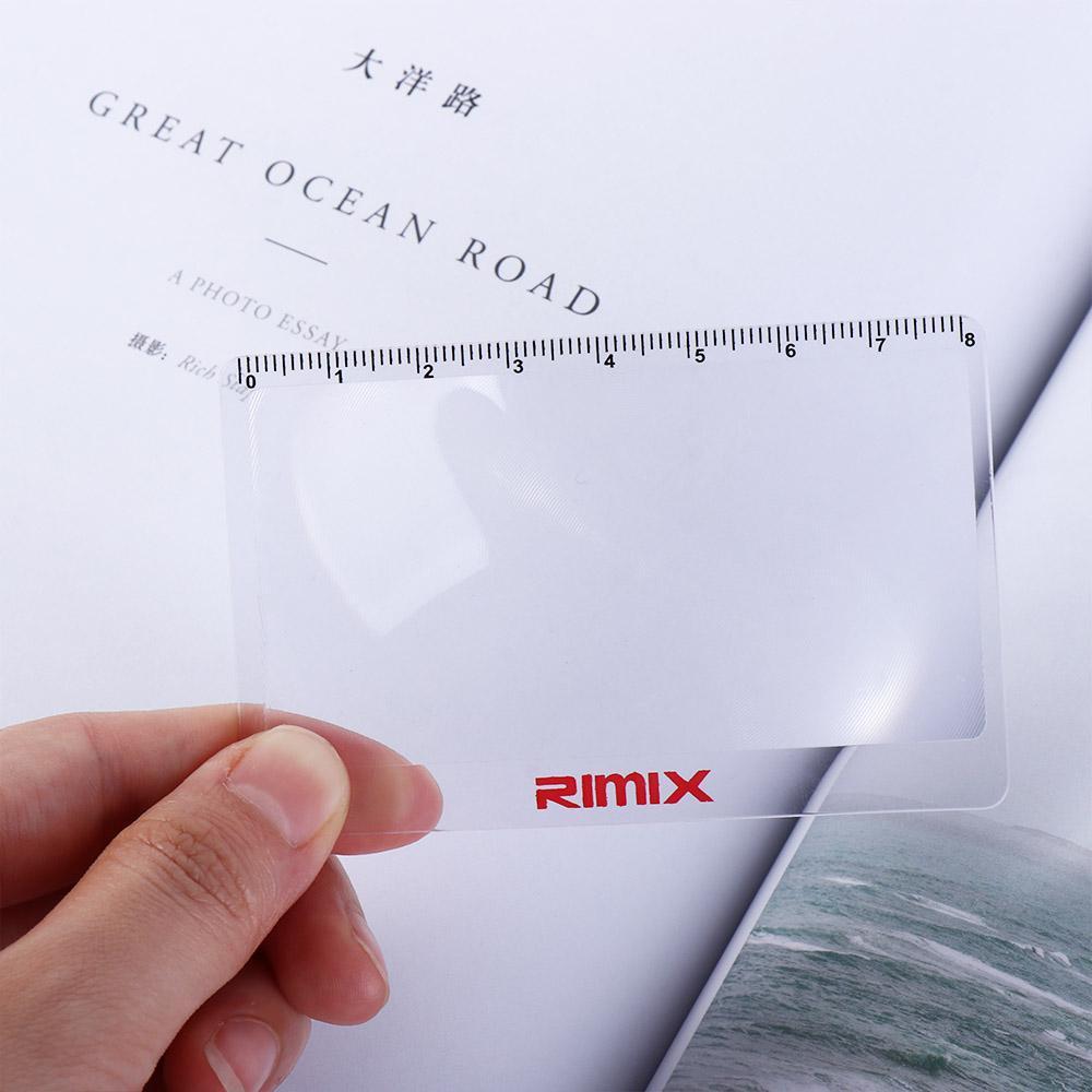 With Scale Hd Reading Mirror Card Magnifying Glass 3X Fresnel Lens Outdoor Fire Magnifying Glass
