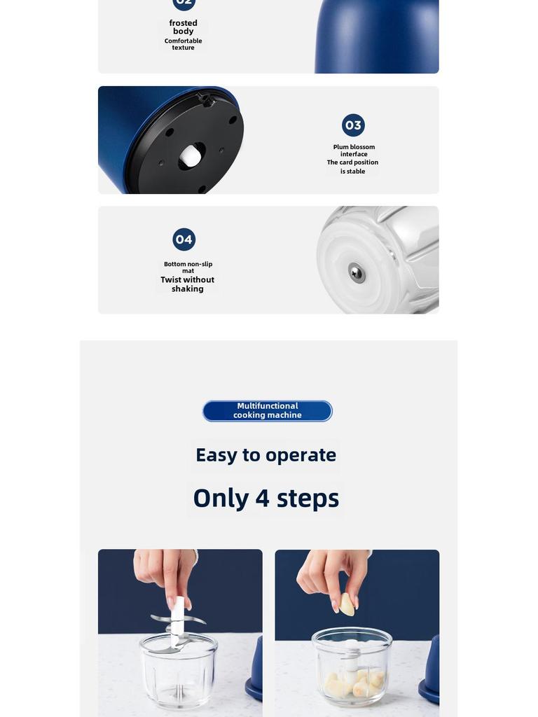 Электрическая цельная чесночница и измельчитель RSD