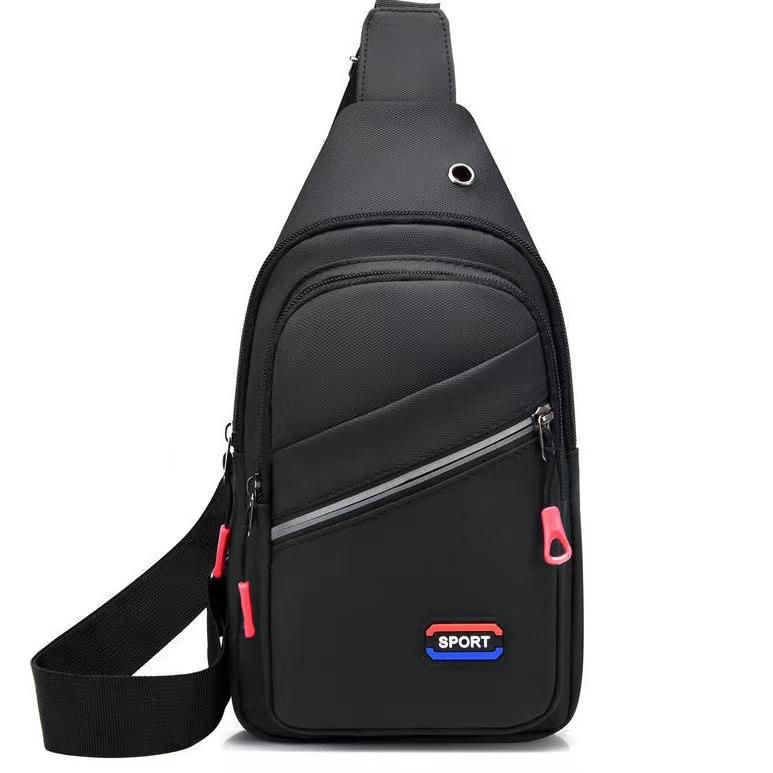 New Multifunctional Chest Bag Men's Fashion Trend Oxford Cloth Shoulder Bag Korean Style Casual Waterproof Messenger Bag