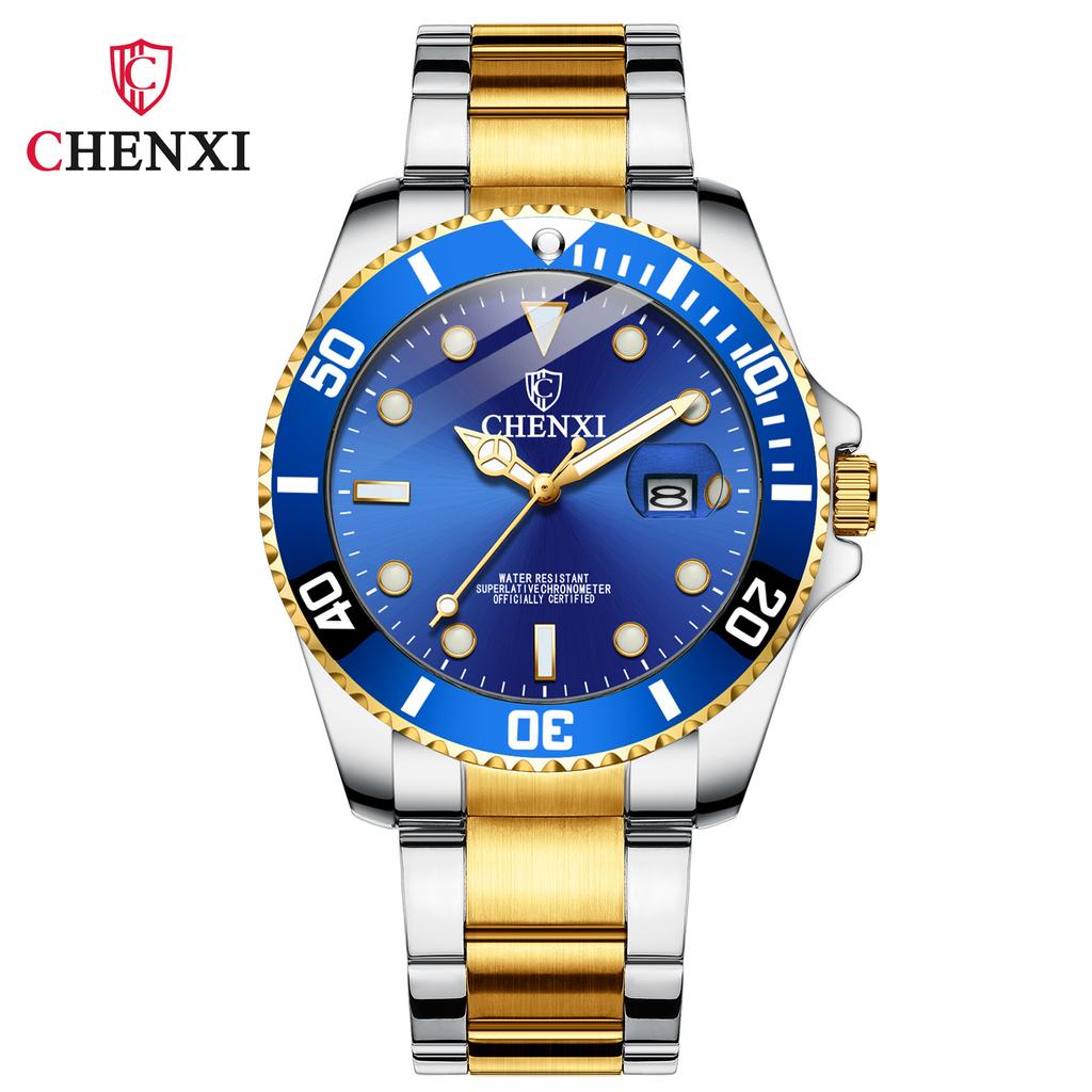 New TOP Brand Luxury Men's Watch With Box Self Winding Mens Watch Classic Green Water Automatic Men's Quartz Watches