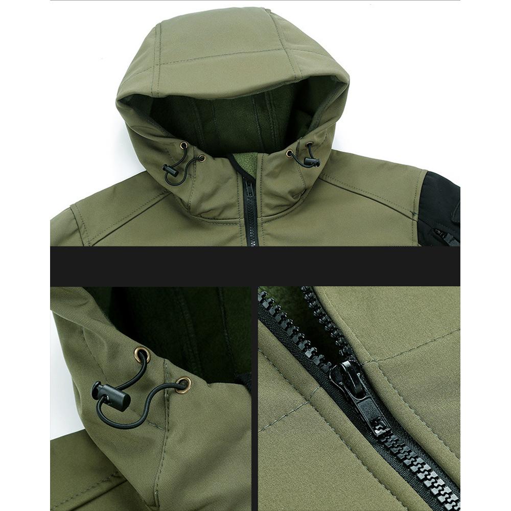 Куртки в стиле милитари из кожи акулы, мужские тактические мягкие ветрозащитные водонепроницаемые куртки-карго с капюшоном, уличная униформа с несколькими карманами