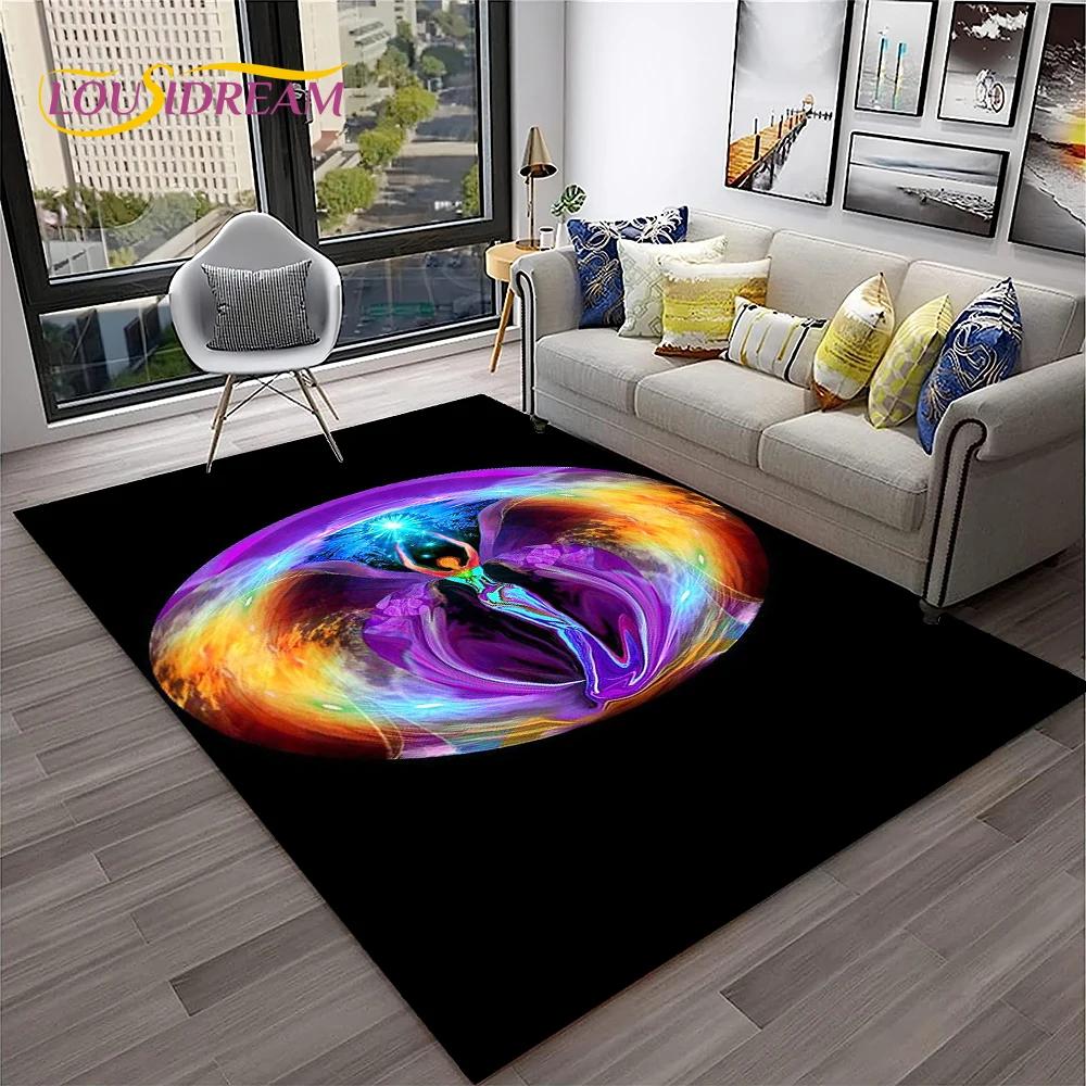 Naturalize Yoga Meditation Rainbow 7 Chakra Soft Carpet Rug для дома, гостиной, спальни, дивана, коврика для двери, декора, нескользящий напольный коврик