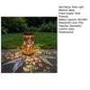 Colorful Solar Floral Lantern, Outdoor Metal Hummingbird Solar Light, Waterproof Butterfly LED Garden Lantern, Hanging Lantern for Outside Table Tree