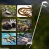 Snake Catcher Tongs Foldable Reptile Grabber Tool Portable Snake Catcher Hook for Outdoor Supplies Stainless Steel