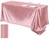 Solid Color Satin Table Cloth Tablecloth Table Cover Overlay For Birthday Wedding Banquet Restaurant Festival Party Supply