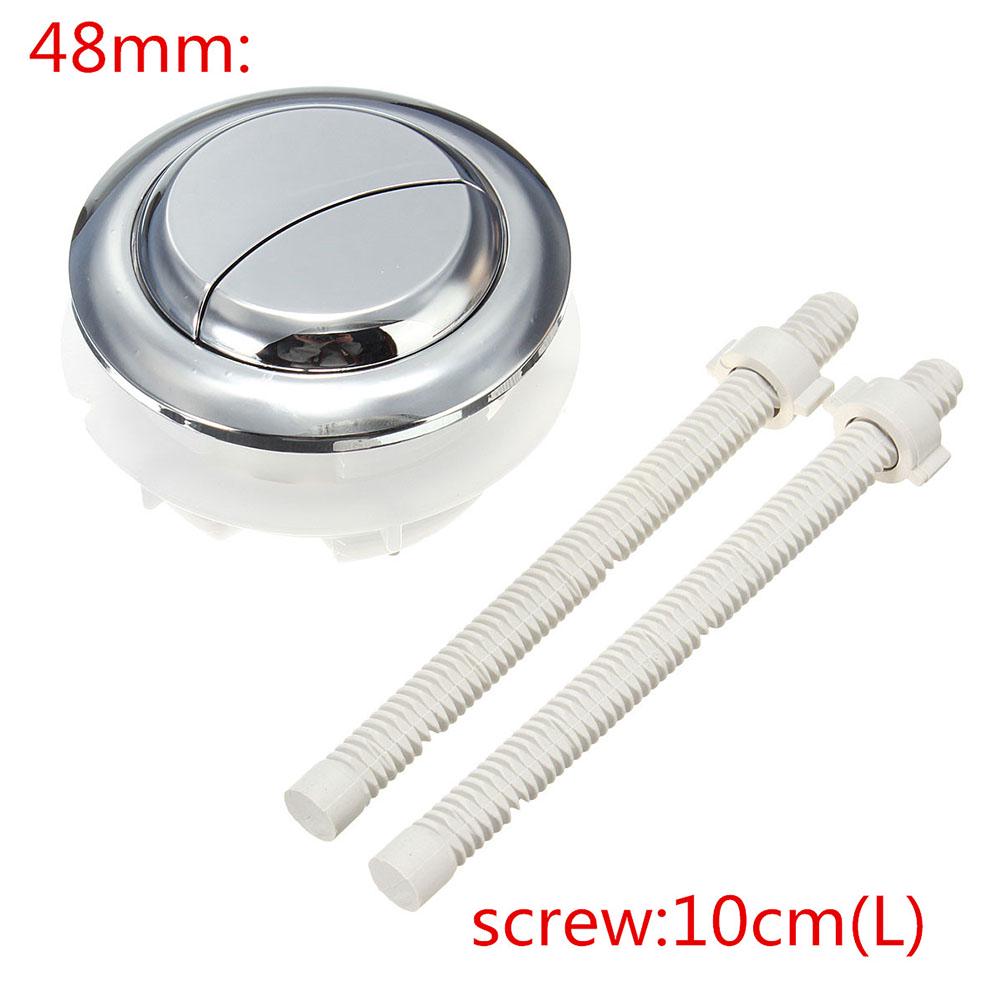 Пластиковая двойная кнопка бака для туалетной воды смыва с 2 стержнями для отверстия 38 48 58 мм