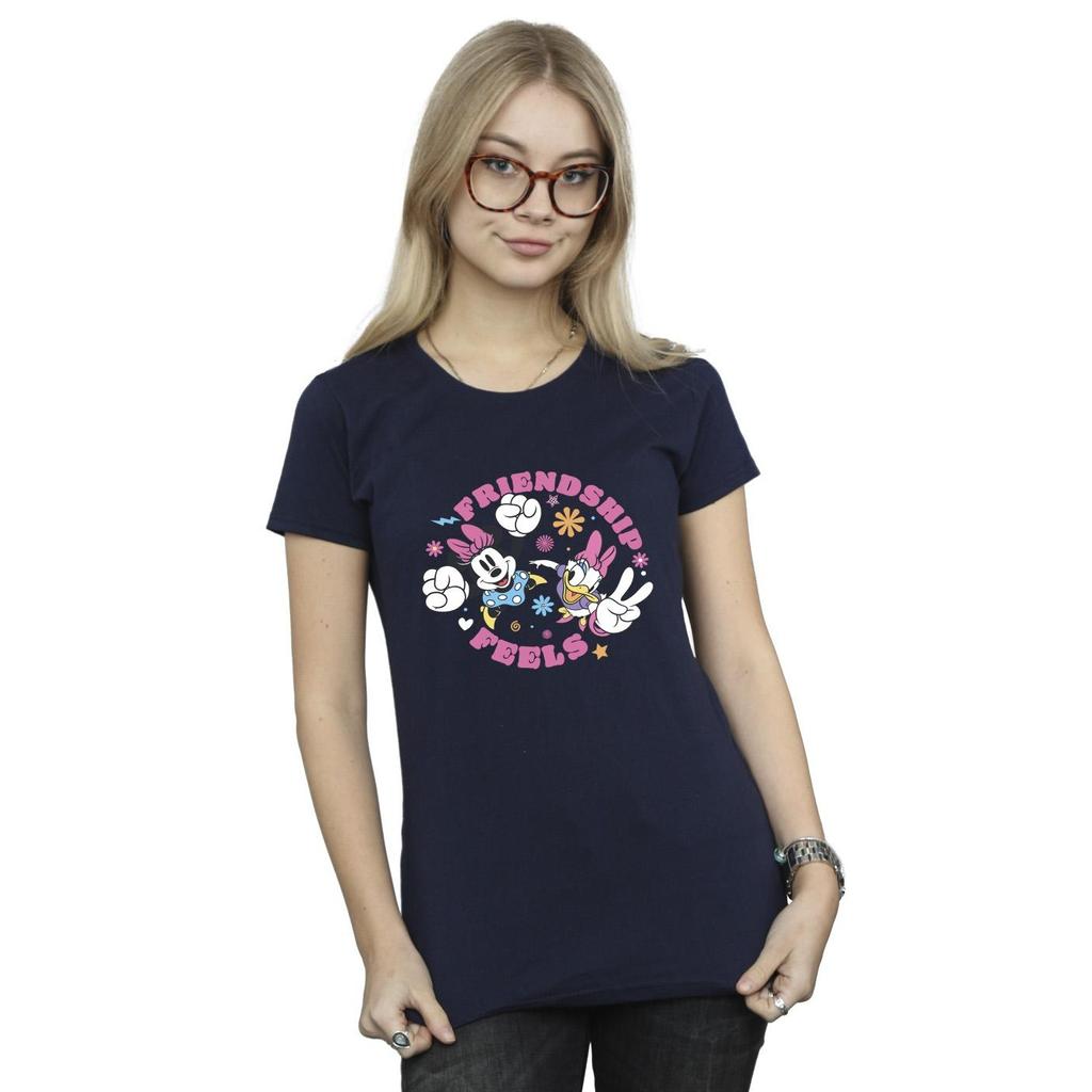 Disney Womens/Ladies Minnie Mouse Daisy Friendship Cotton T-Shirt
