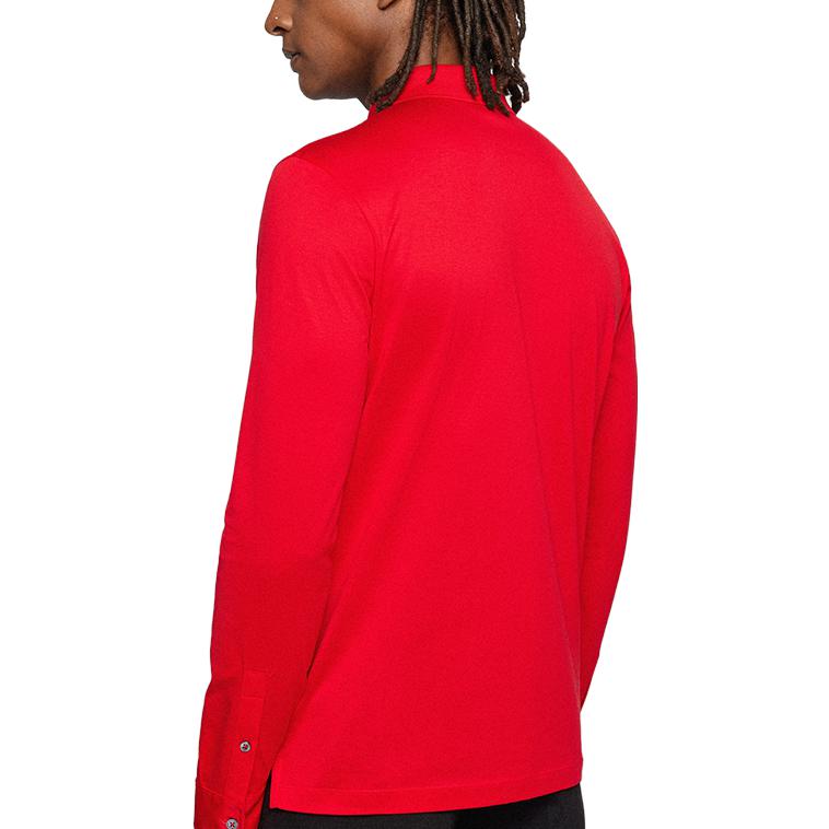 HUGO BOSS Polo Shirts Men's Red Polo Collar Moderate Straight Fit 50462531-623