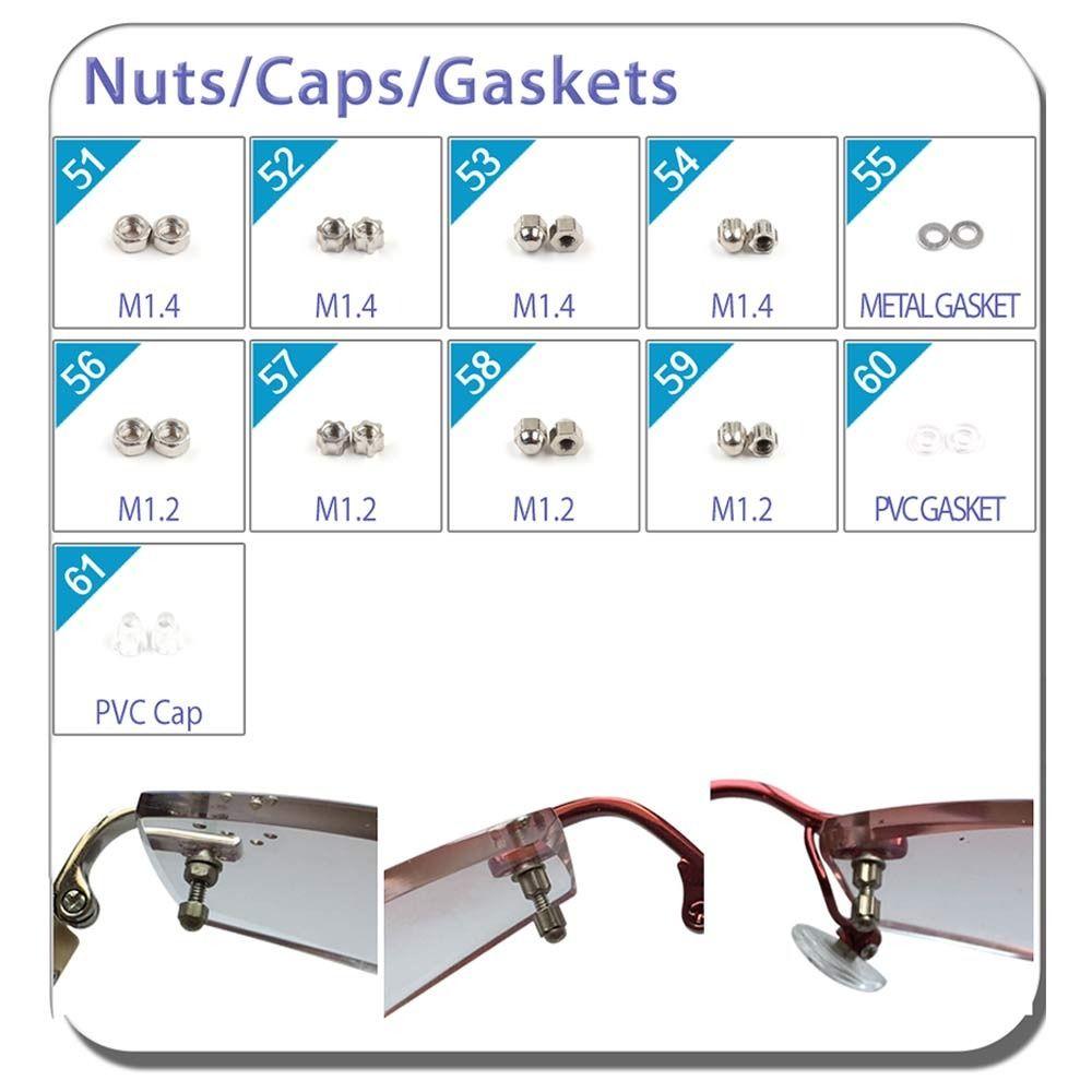 Assorted Screw Nut Glasses Repair Tools Hand Held Hand Tool Sets  Sunglasses Accessories