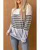 Azura Exchange Colorblock Striped Sweater