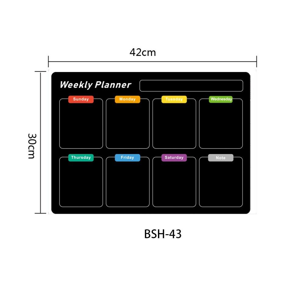 Dry Erase Surface Fridge Calendar Reusable Wall Calendar Magnetic Fridge Planner For Office