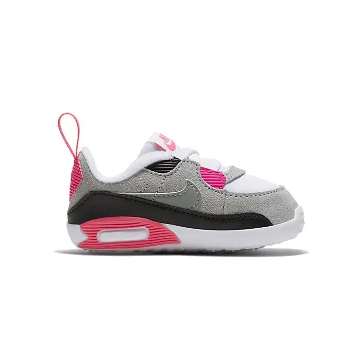 Nike Air Max 90 Crib 'Rose Pink' (Unisex) White / Particle Grey / Light Smoke Grey / Rose Pink Toddler Shoes CI0424 104