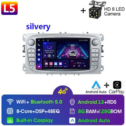 Android 14 для Ford Focus mk2 S-Max Mondeo Galaxy C-Max автомобильное радио Carplay GPS мультимедийный видеоплеер DSP AHD DVR 2din стерео