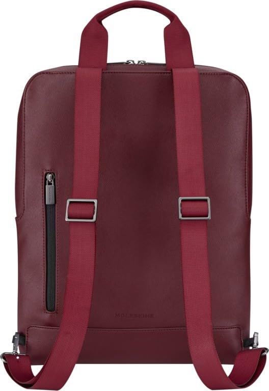 Moleskine Backpack 15-inch Laptop Business Backpack Classic Vertical Device Bag New Model Men's ET24C2DBVF18 Raspberry Red ONE SIZE