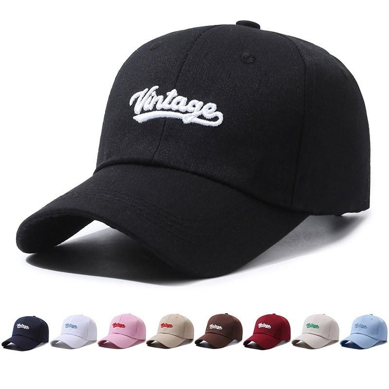 Vintage Embroidery Letter Baseball Cap Outdoor Breathable Peaked Gifts Caps