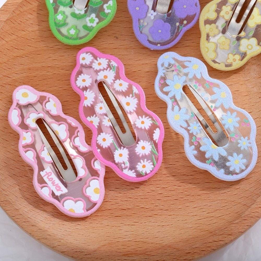 Flower Clouds Hair Clips Candy Color Child Hairgrips Fashion Headwear for Women Girls