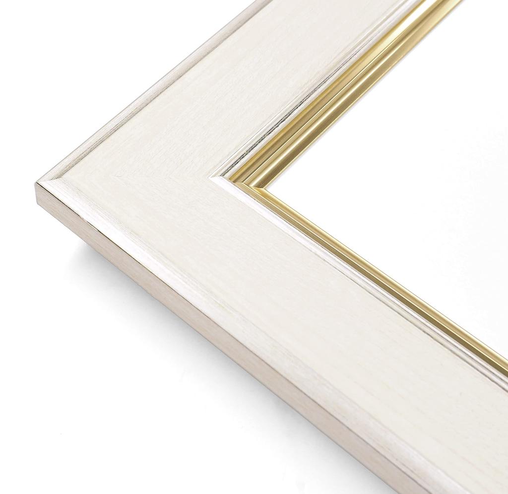 Oil Painting Frame 8163 Acrylic with MDF Backing UV-cut (white, F6)