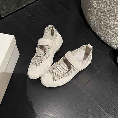 Повседневная обувь Мэри Джейн женская обувь лето новая мягкая подошва спортивная обувь женская универсальная на плоской подошве одинарная обувь сандалии