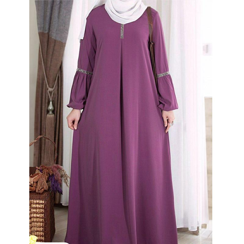 Женщины Абая Джилбаб Кафтан Длинное мусульманское платье Дубай Халат Макси Платье