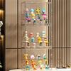1PC Three Layer Acrylic Display Rack Transparent Ladder Handmade Anime Car Model Blind Box Storage Box Jewelry Sorting Box Gift