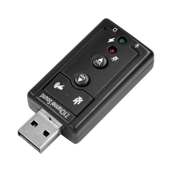 DIMAN-HD02 Внешний USB-аудиоадаптер виртуальной 7.1-канальной звуковой карты для ноутбука