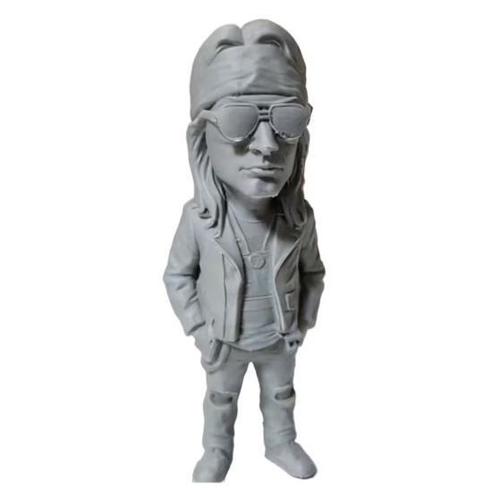Имитация фигурки музыкального исполнителя, 3D-печатная модель ретро-рок-персонажа с дизайном тюрбана и солнцезащитных очков, Настольное украшение для кабинета, игрового стола