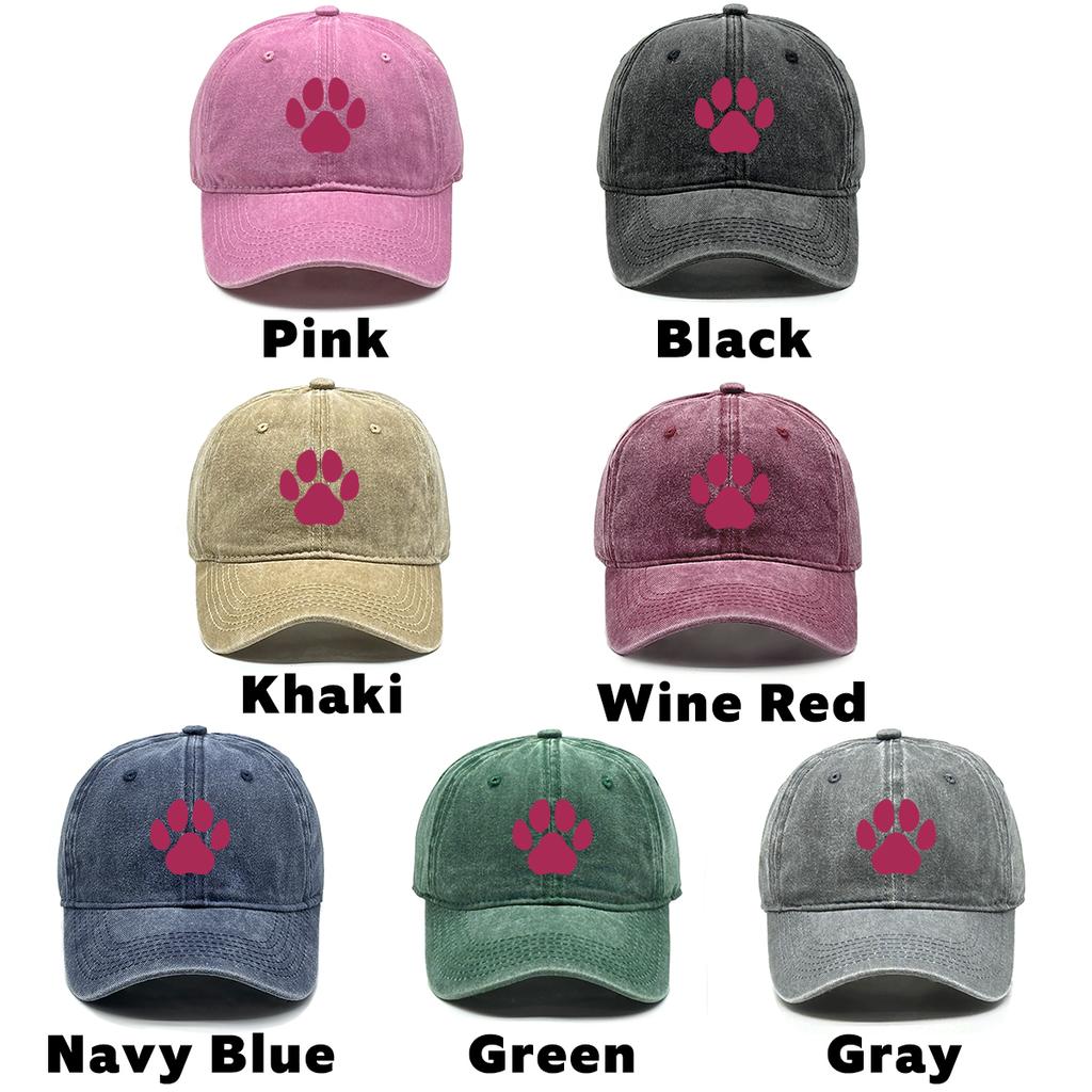 Multiple Colors Dog Claws Print Unisex Sun Hat Gorra Hombre Vintage-Inspired Stylish Adjustable Caps Perfect For Street Style