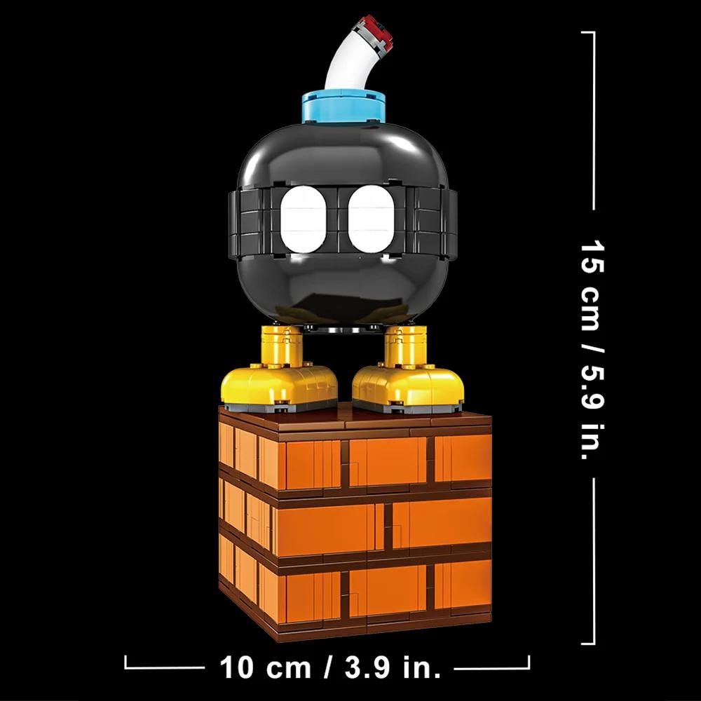 Нетоксичные строительные блоки Moc Bombman, модель, креативные технические сборные кирпичики, STEM-игрушки для взрослых и детей, DIY-вызов, подарок на праздник, день рождения