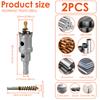 2Pcs TCT Hole Saw Set 35/25mm Tungsten Carbide Tipped Hole Saw Cutter with Titanium-Plated Pilot Drill bit for Hard Metal Iron